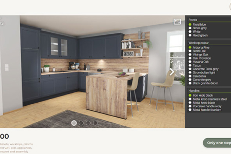 Vorschau Küche in Konfiguratortool Vorschau Küche in Konfiguratortool